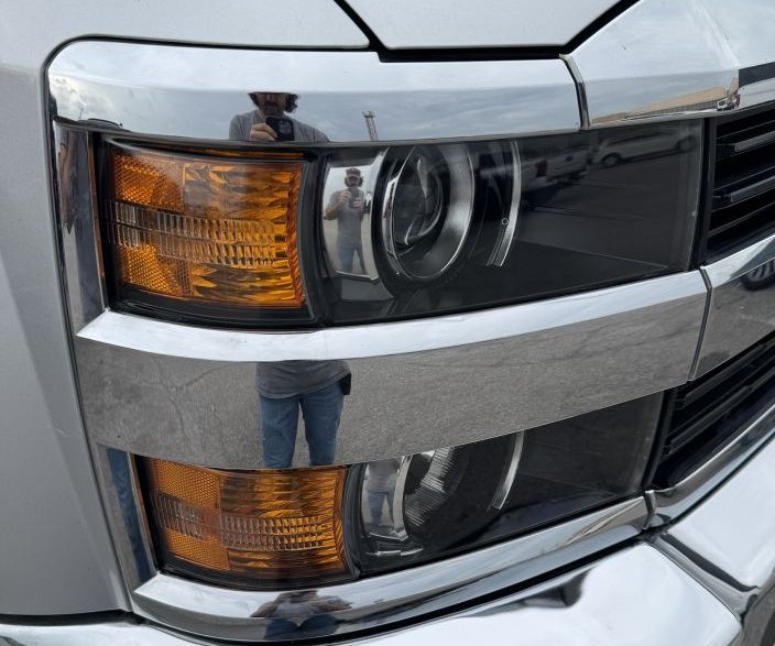 Chevrolet Silverado HD headlight after restoration — Stay Bright OKC