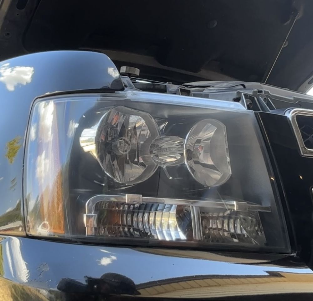 Chevrolet Tahoe headlight after restoration — Stay Bright OKC